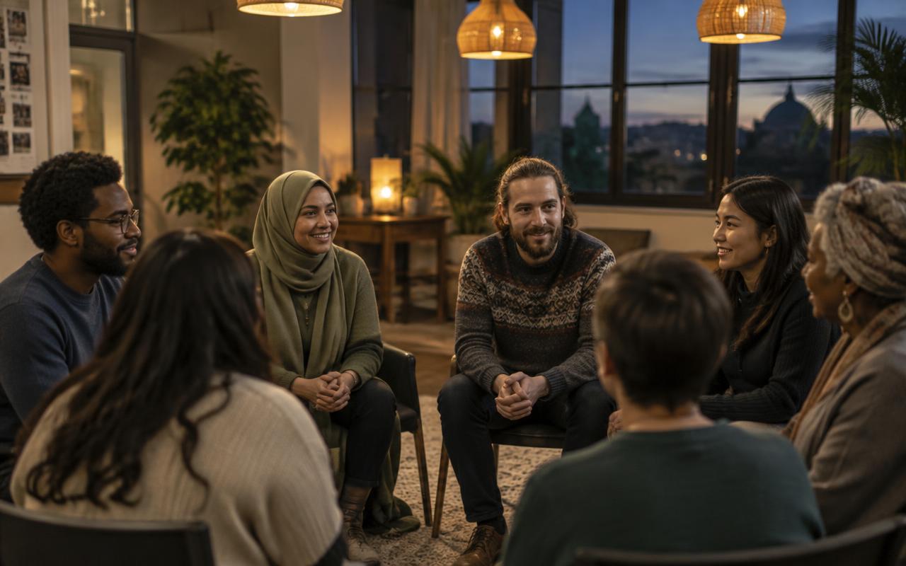 Menschen im gemeinsamen Gespräch